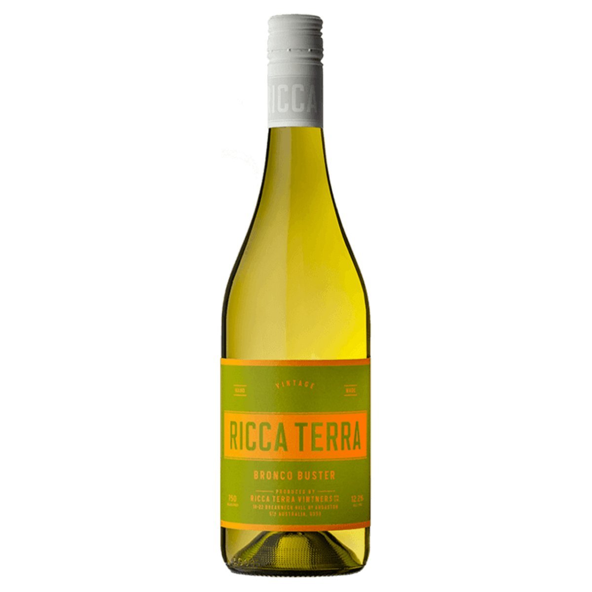 Ricca Terra Bronco Buster Fiano Vermentino Greco 2024 (12 Bottles) Riverland, SA — wine from Australia