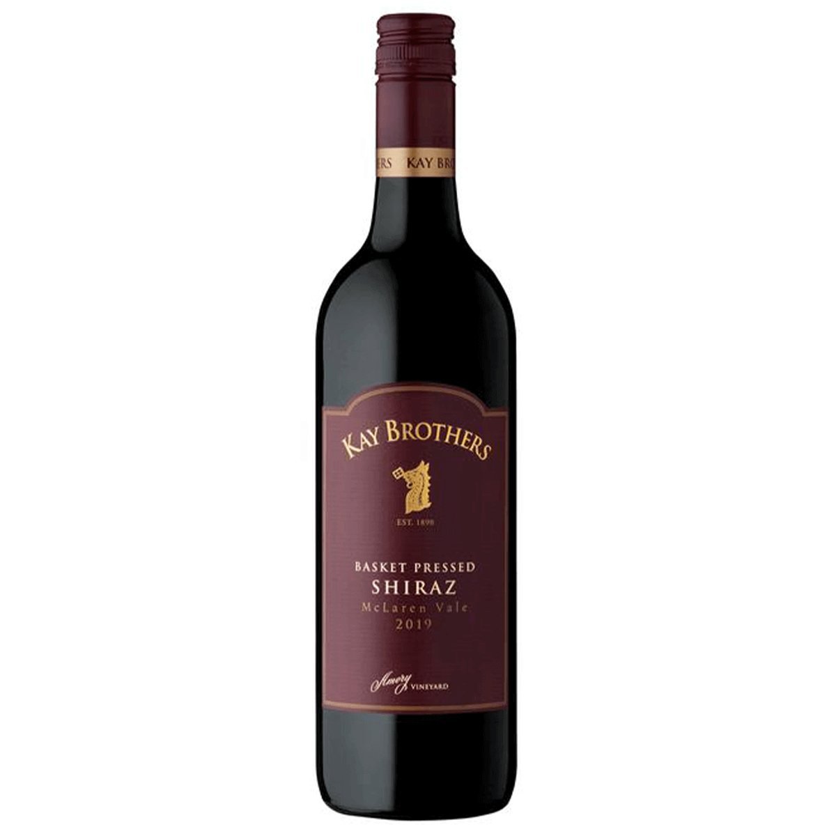 Kay Brothers Basket Pressed Shiraz 2022 (12 Bottles) McLaren Vale, SA — wine from Australia