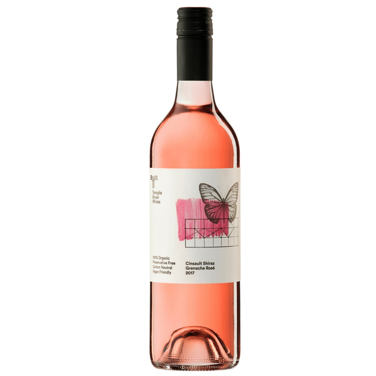 Temple Bruer Preservative Free Rosé 2023 (12 Bottles) Riverland, SA — wine from Australia
