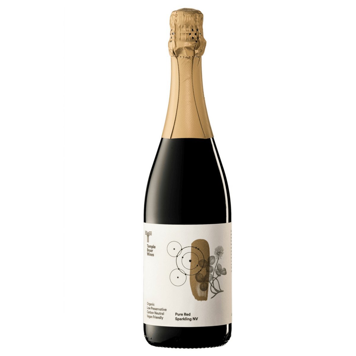 Temple Bruer Organic Wines Pure Red Sparkling NV (6 Bottles) Langhorne Creek, SA — wine from Australia