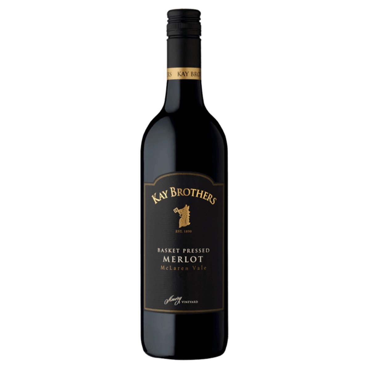 Kay Brothers Basket Pressed Merlot 2022 (12 Bottles) McLaren Vale, SA — wine from Australia