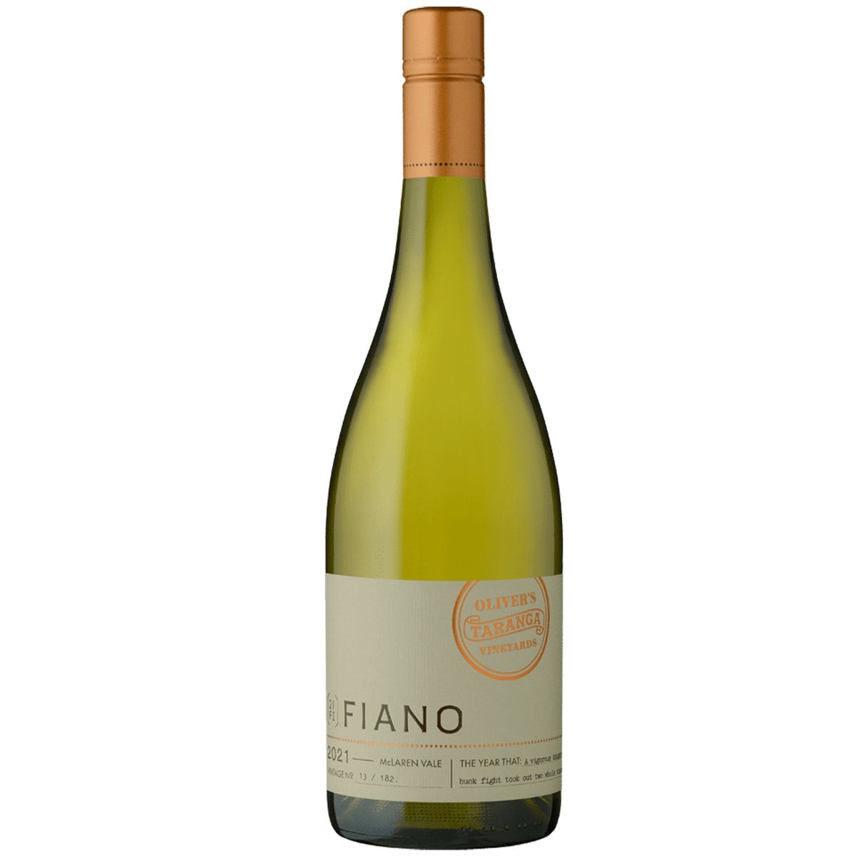 Oliver’s Taranga Small Batch Fiano 2025 (6 Bottles) McLaren Vale, SA — wine from Australia