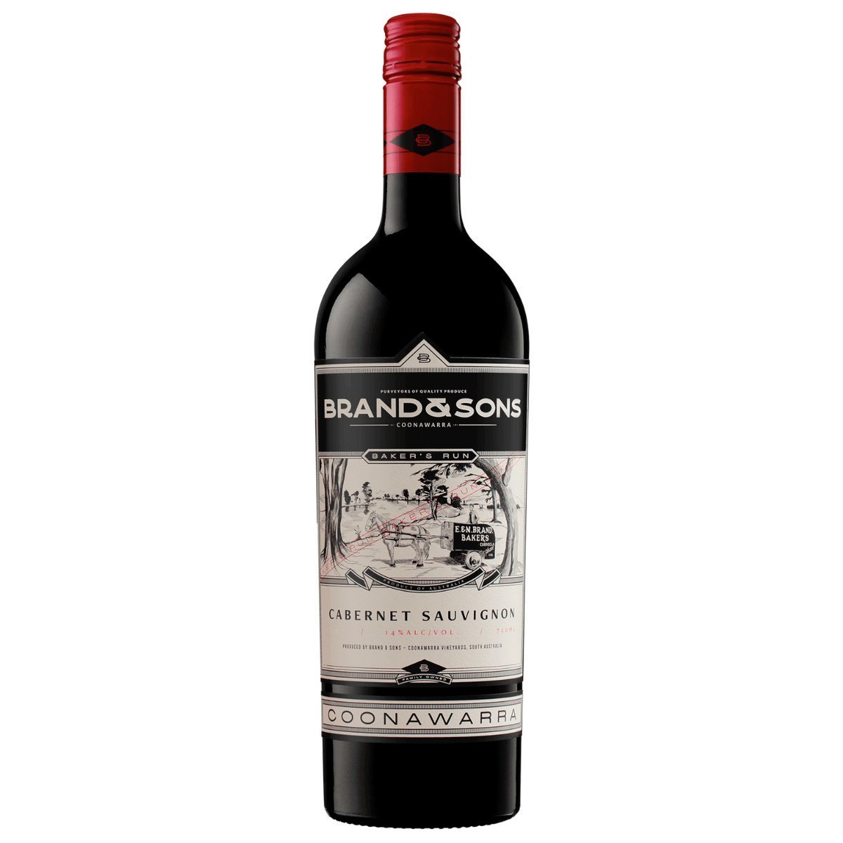 Brand & Sons Baker’s Run Cabernet Sauvignon 2021 (6 Bottles) Coonawarra, SA — wine from Australia