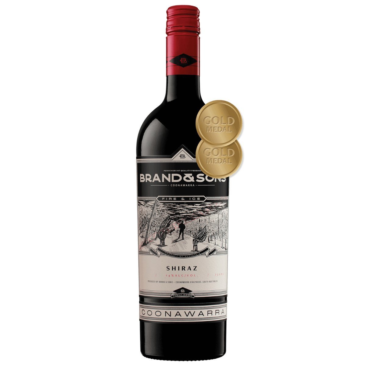 Brand & Sons Fire & Ice Shiraz 2021 (6 Bottles) Coonawarra, SA — wine from Australia