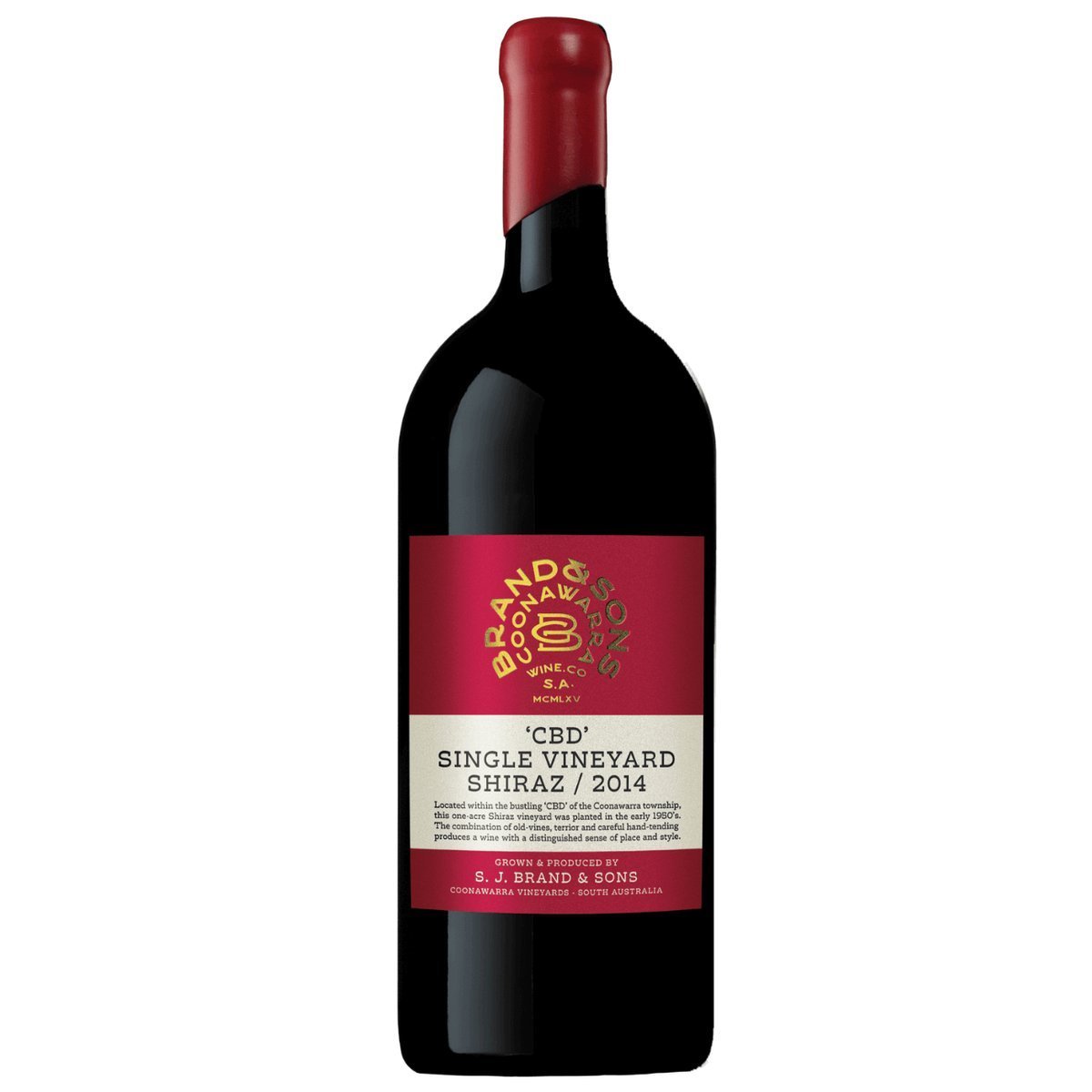 Brand & Sons CBD Single Vineyard Shiraz 2014 3L (1 Bottles) Coonawarra — wine from Australia