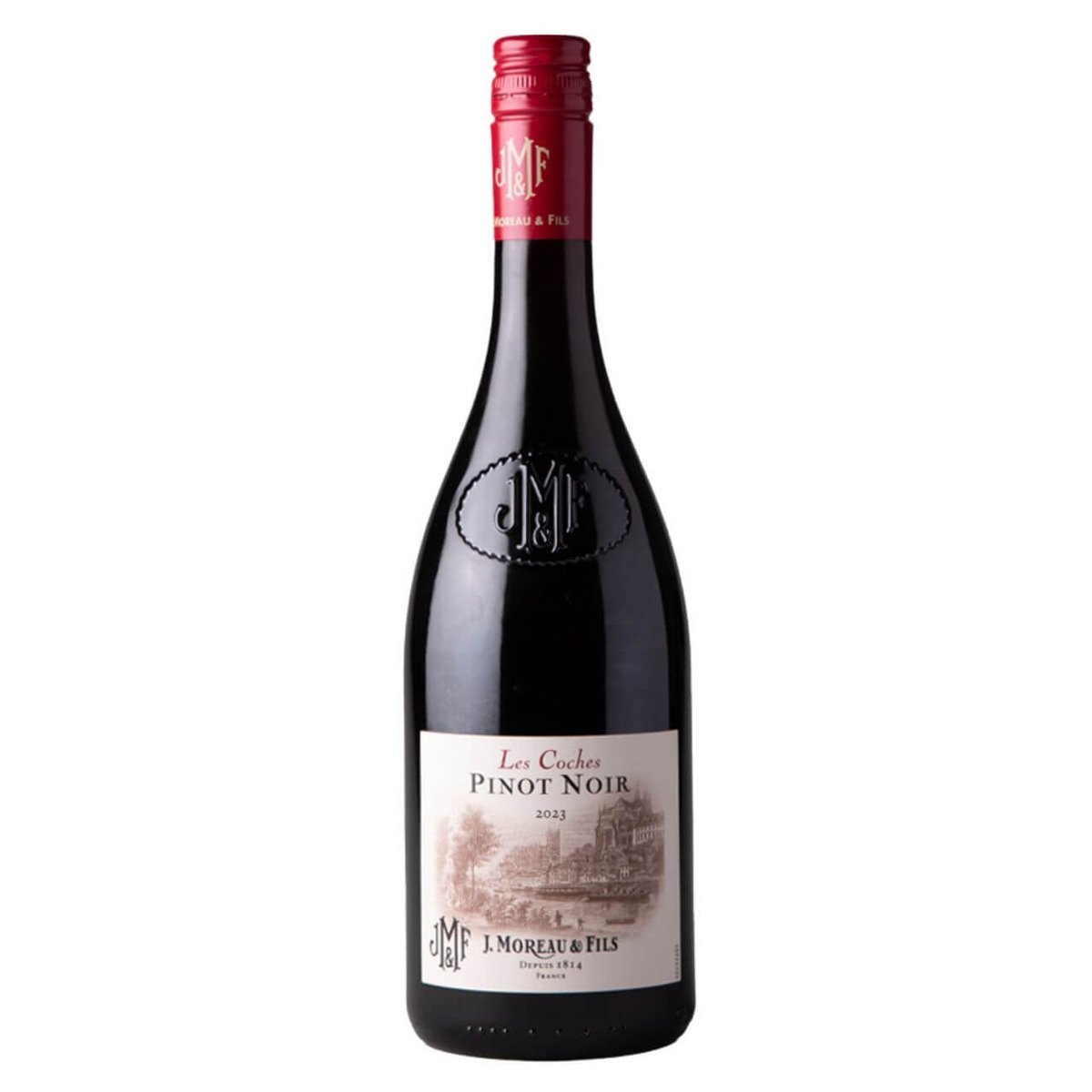 J. Moreau & Fils Les Coches Pinot Noir 2023 (12 Bottles) Chablis, France — wine from Australia