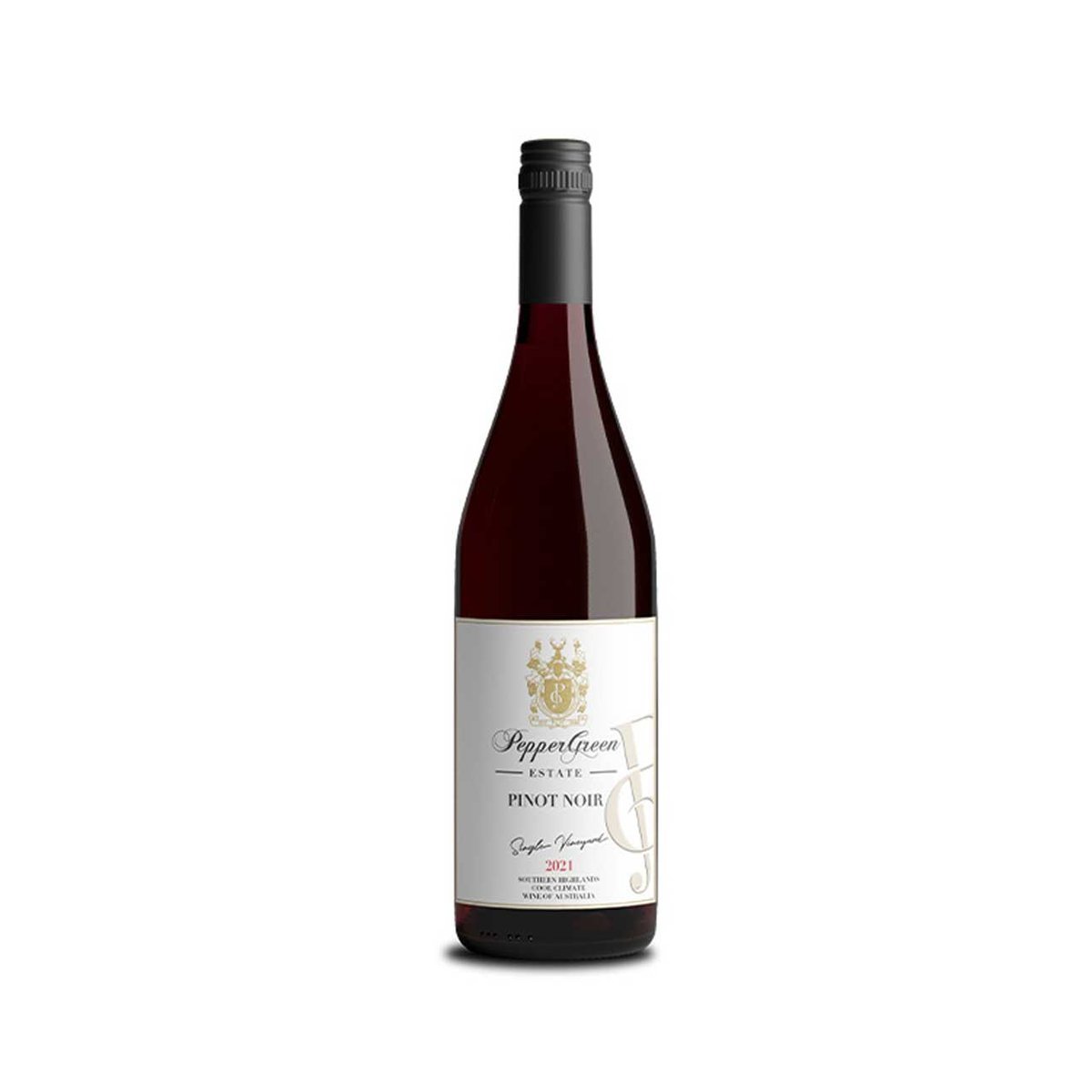 PepperGreen Estate Pinot Noir Single Vineyard 2021 (6 Bottles) Southern Highlands, NSW — wine from Southern Highlands