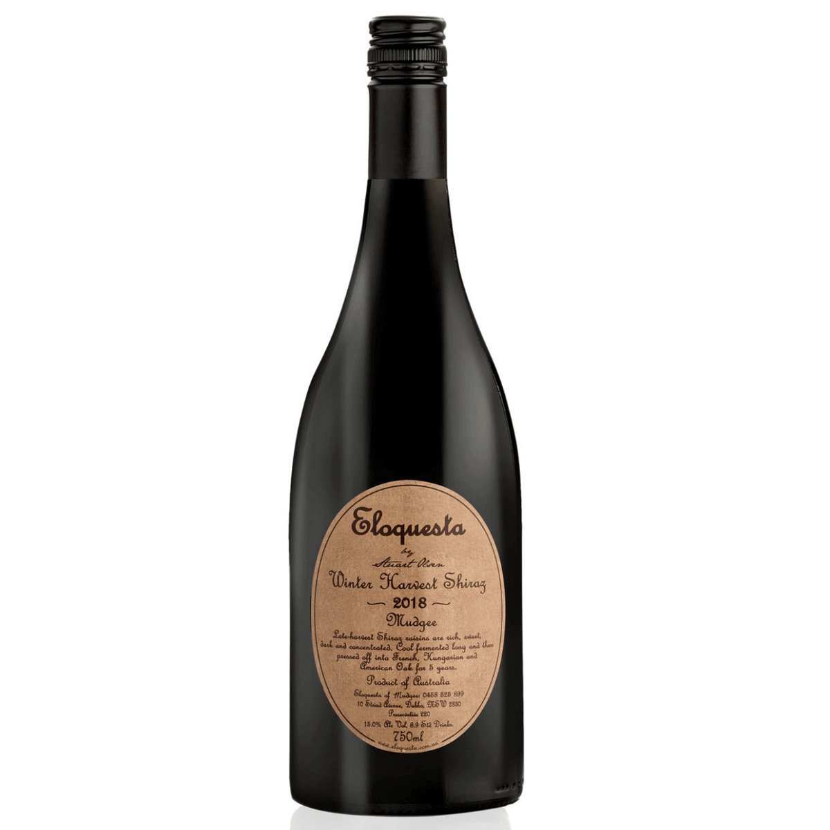 Eloquesta Winter Harvest Shiraz 2018 (6 Bottles) Mudgee, NSW — wine from Australia