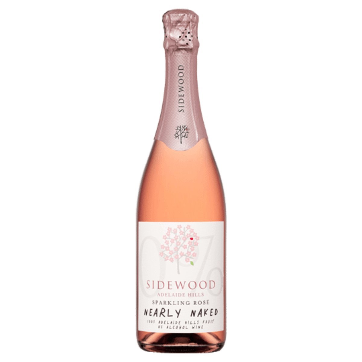 Sidewood Nearly Naked Sparkling Rosé 0% Alcohol NV (6 Bottles) Adelaide Hills, SA — wine from Australia
