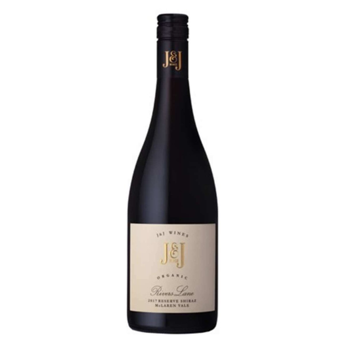 J and J Wines Rivers Lane Reserve Organic Shiraz 2022 (6 Bottles) McLaren Vale, SA — wine from Australia