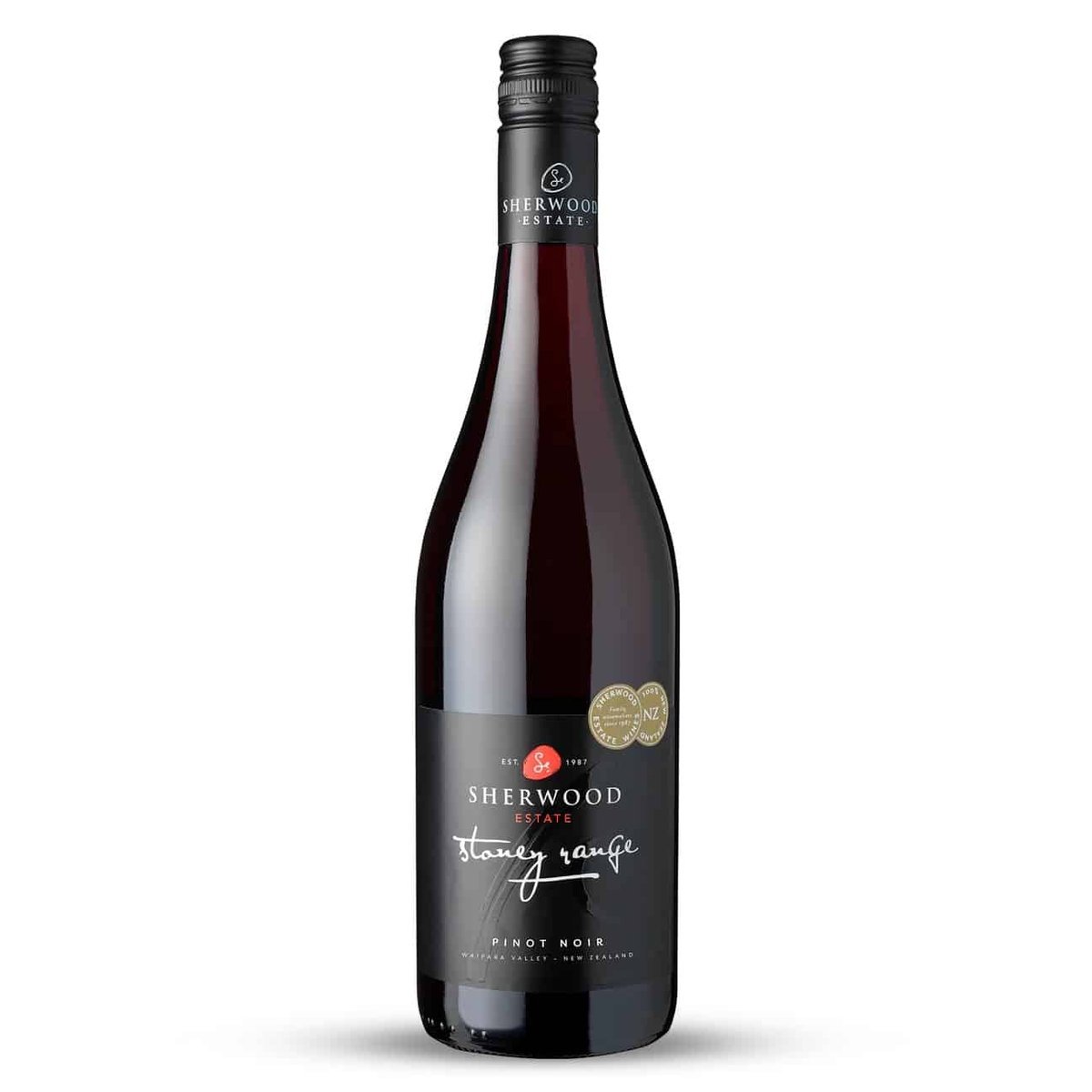 Sherwood Estate Wines "Stoney Range" Pinot Noir 2023 (12) Waipara, New Zealand — wine from Australia