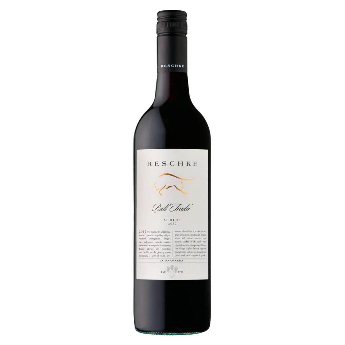 Reschke Bull Trader Merlot 2024 (12 Bottles) Coonawarra, SA — wine from Australia