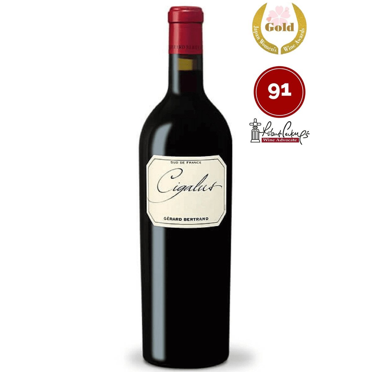 Gérard Bertrand Cigalus Rouge 2021 (6 Bottles) Languedoc, France — wine from Australia