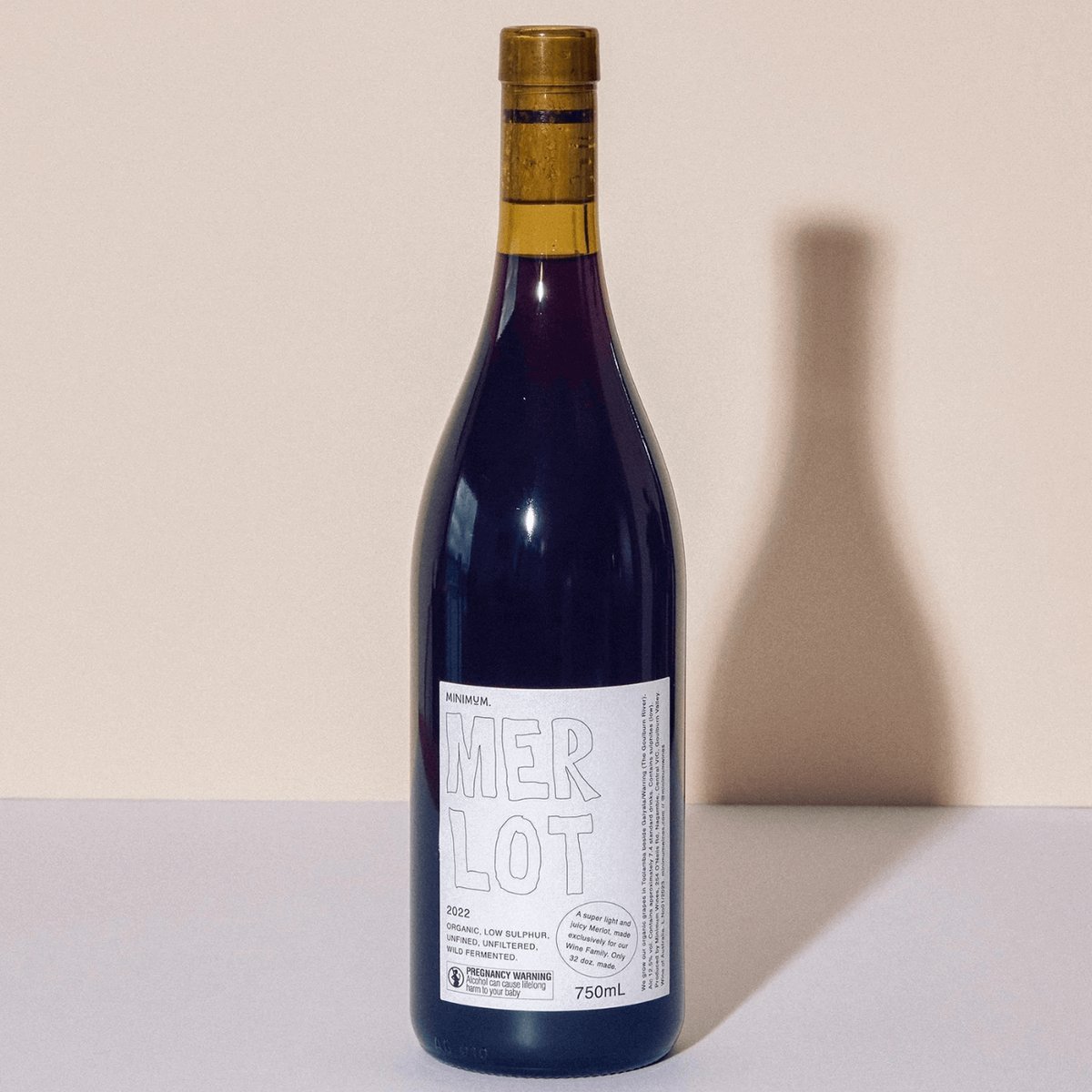 Minimum Wines Family Exclusive Merlot 2022 (6 Bottles) Nagambie, Vic — wine from Australia