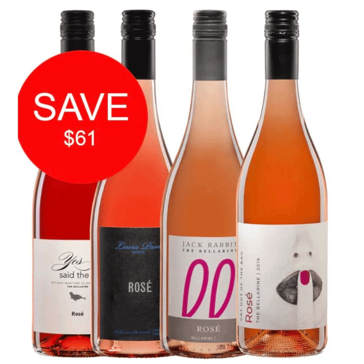 Jack Rabbit "Bellarine Rosé Lovers" Mixed Rosé Wines (12 Bottles) Bellarine Peninsula — wine from Australia