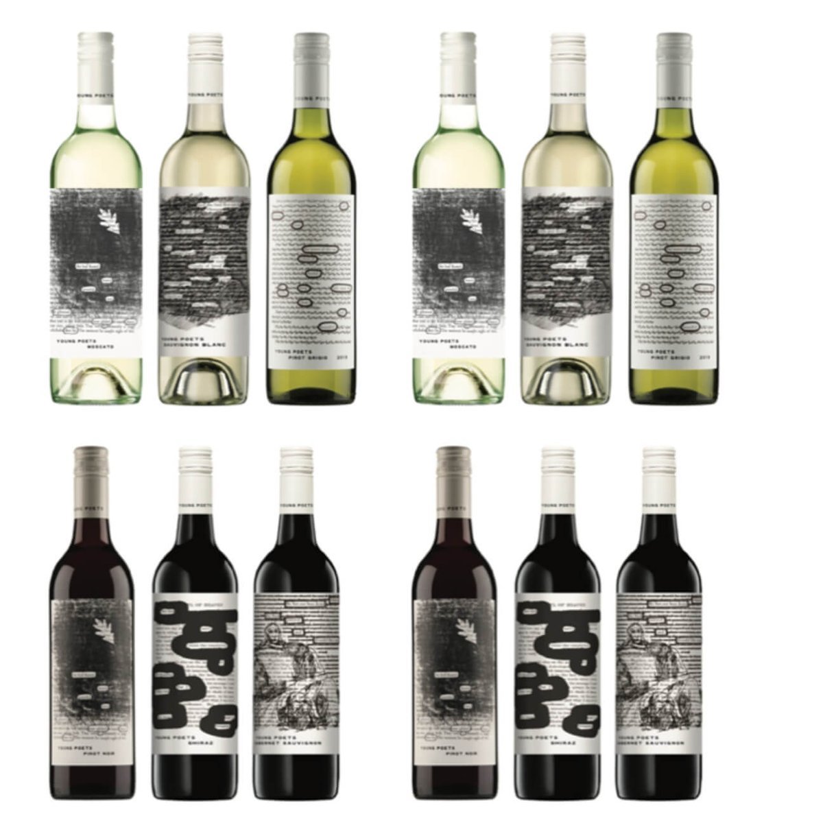 Young Poets Wine 9 Dozen for HIA — wine from Australia