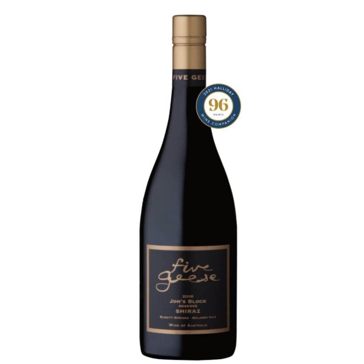 Five Geese Reserve “Jon’s Block” Shiraz 2015 (12 Bottles) McLaren Vale — wine from Australia