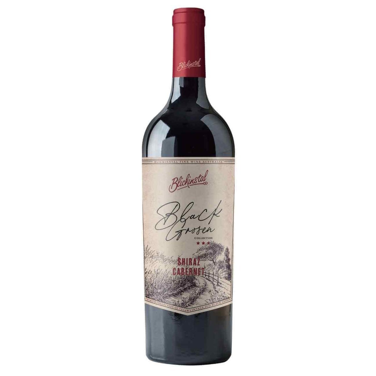 Blickinstal Black Groben Shiraz Cabernet 2021 (6 Bottles) Limestone Coast, SA — wine from Australia
