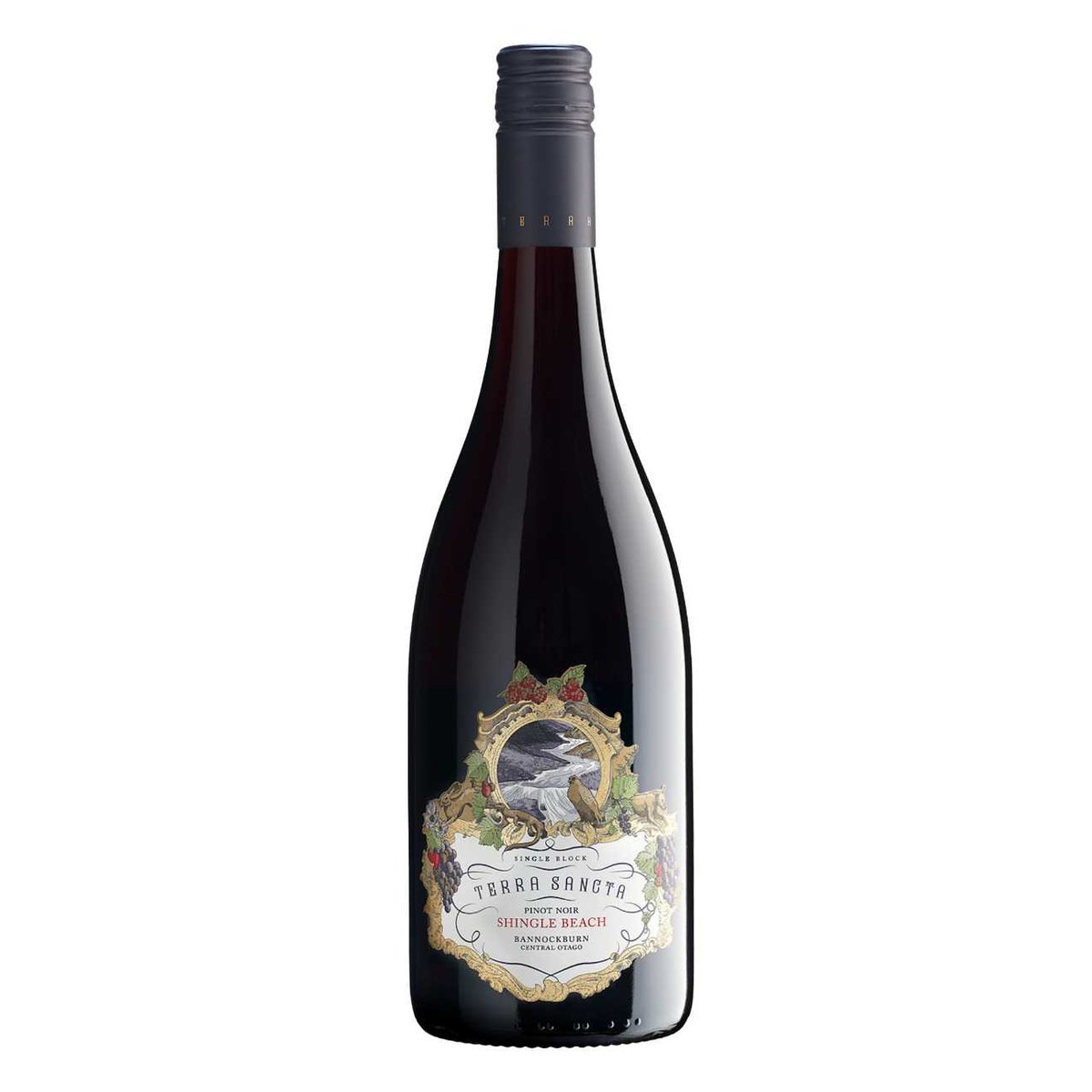 Terra Sancta Shingle Beach Pinot Noir 2022 (12 Bottles) Bannockburn, Central Otago, NZ — wine from Australia