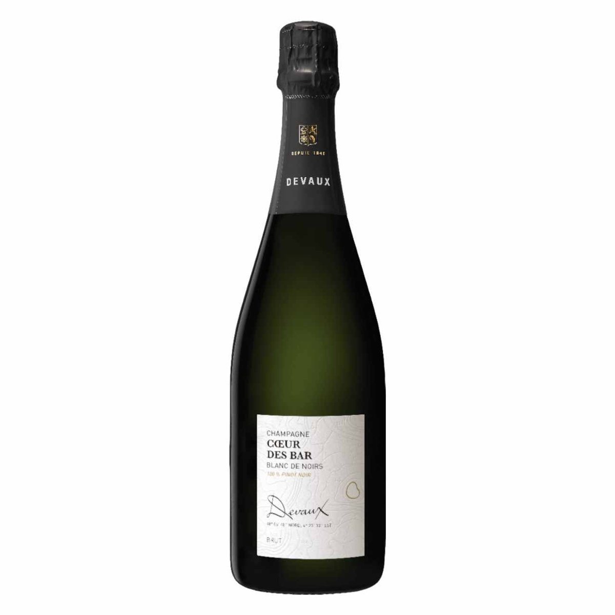 Devaux Cote des Bar Blanc de Noirs Coeur des Bar NV (6 Bottles) Champagne, France — wine from Australia