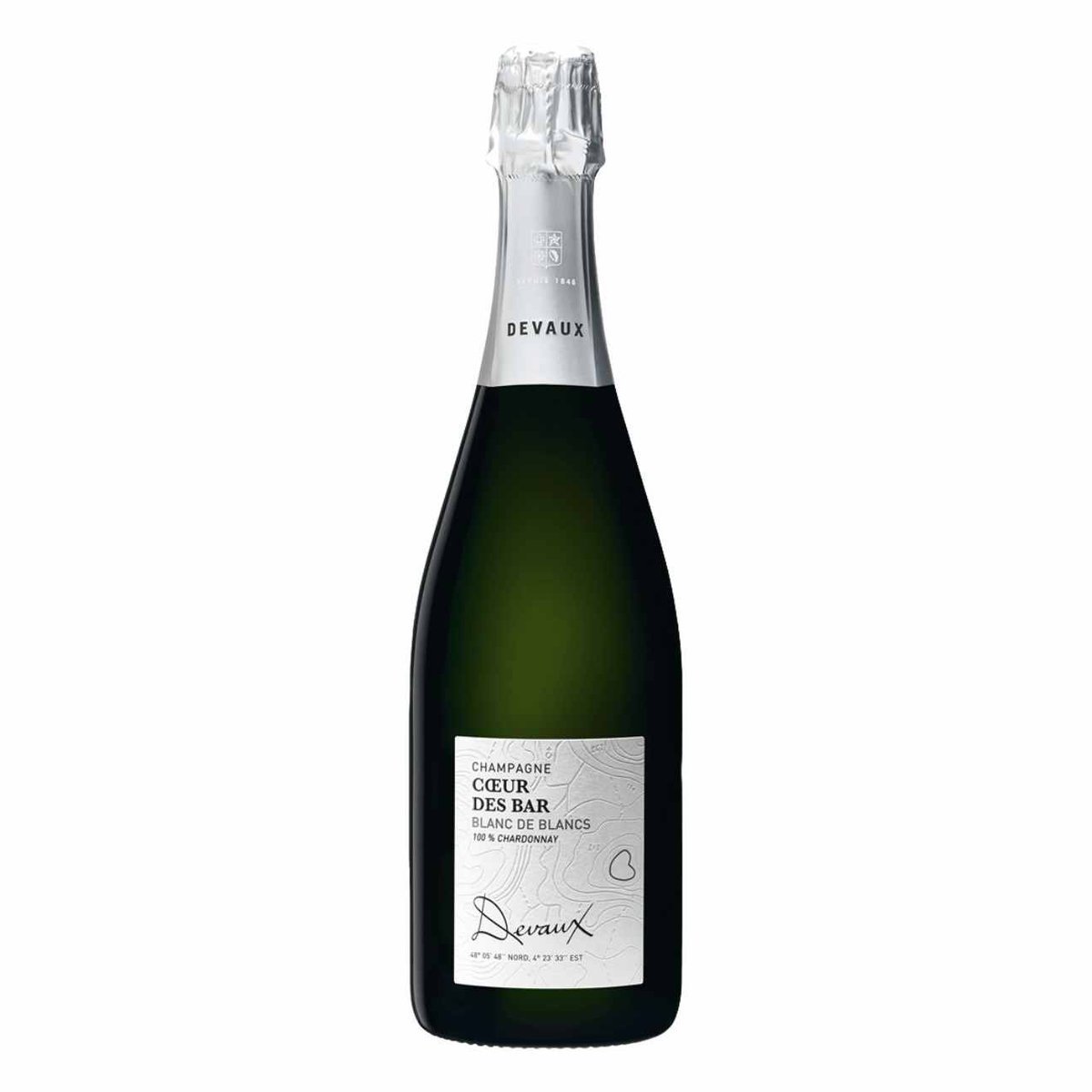 Devaux Blanc de Blanc Coeur des Bar NV (6 Bottles) Champagne, France — wine from Australia