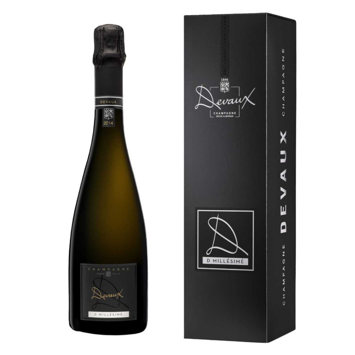 Devaux D Millésimé Aged 10 Years Gift Boxed 2014 (6 Bottles) Champagne, France — wine from Australia