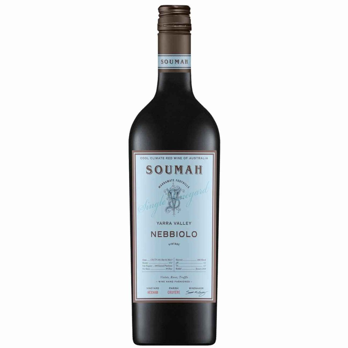 Soumah Single Vineyard Nebbiolo 2021 (6 Bottles) Yarra Valley, VIC — wine from Australia