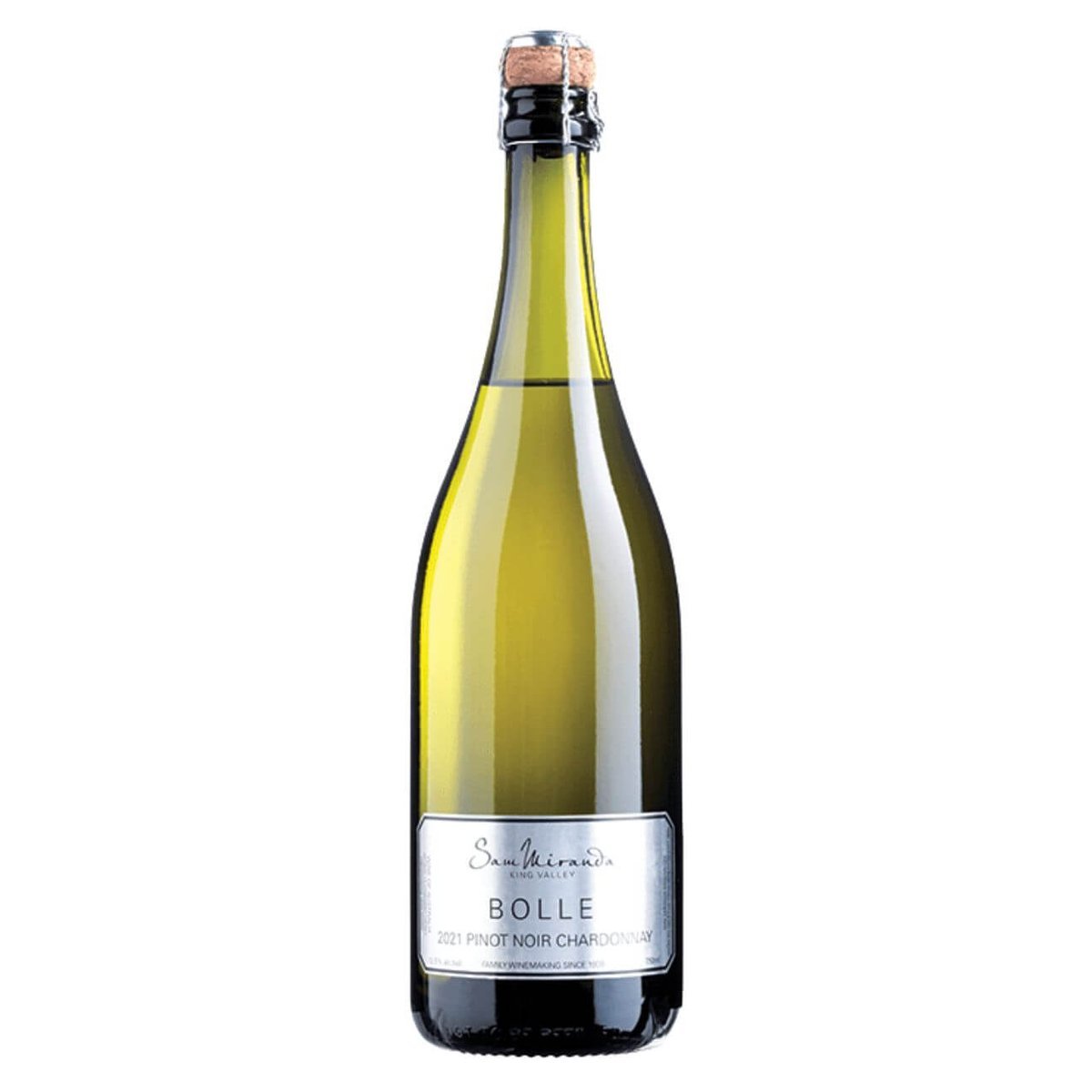 Sam Miranda Bolle Chardonnay Pinot Noir 2021 (6 Bottles) King Valley, VIC — wine from Australia