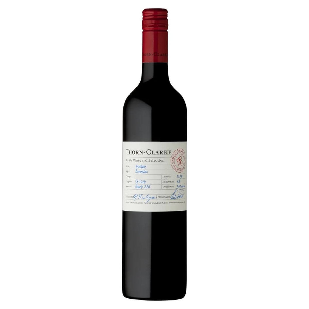 Thorn Clarke Single Vineyard Selection Petit Verdot 2021 (6 Bottles) Barossa Valley, SA — wine from Australia