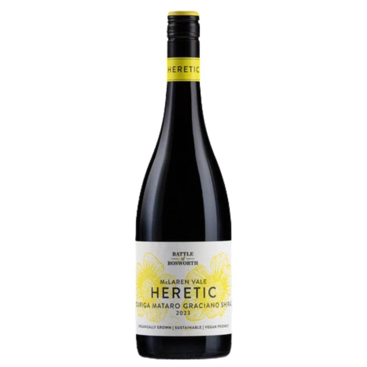 Battle of Bosworth Heretic Touriga Mataro Graciano Shiraz 2023 (6 Bottles) McLaren Vale, SA — wine from Australia