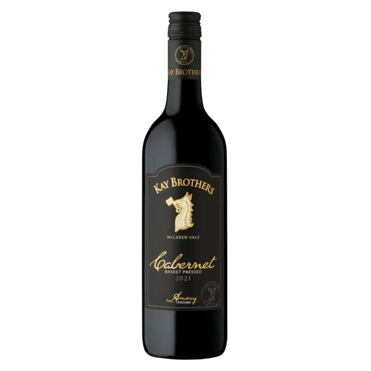 Kay Brothers Basket Pressed Cabernet Sauvignon 2021 (12 Bottles) McLaren Vale, SA — wine from Australia
