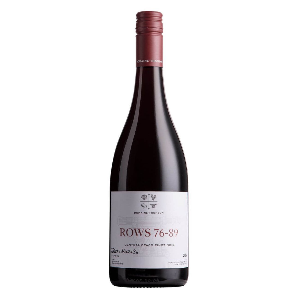 Domaine Thomson 'Rows 76-89' Site Selection Pinot Noir 2018 (6 Bottles) Central Otago, NZ — wine from Australia