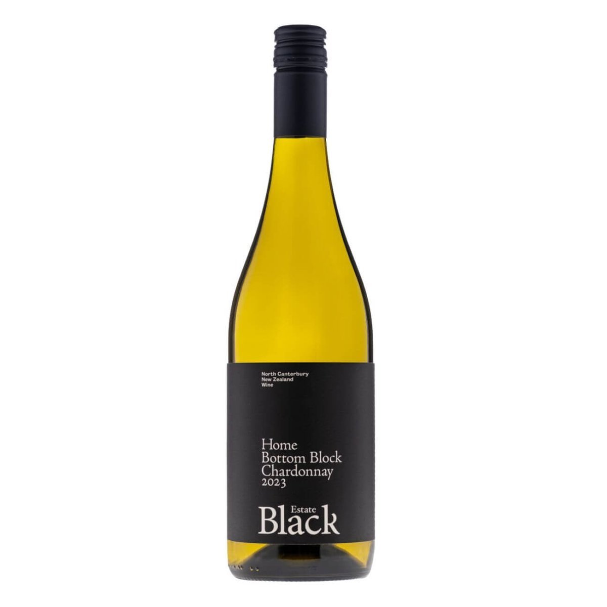 Black Estate Bottom Block Chardonnay 2023 (12 Bottles) North Canterbury, NZ — wine from Australia