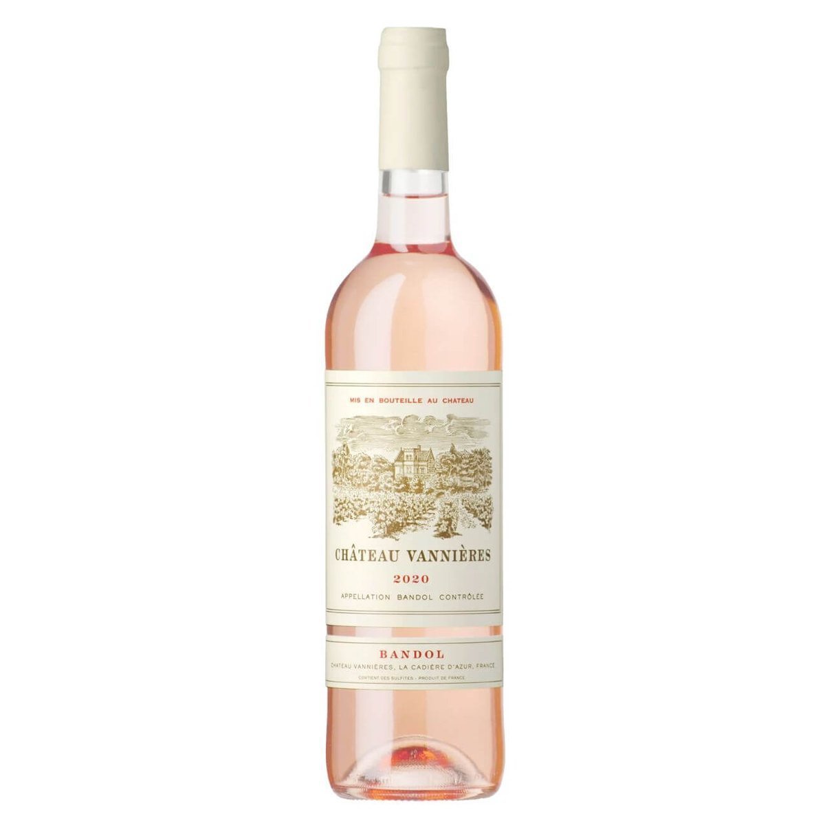 Château Vannières Bandol Rosé 500ml 2020 (12 Bottles) Provence, France — wine from Australia