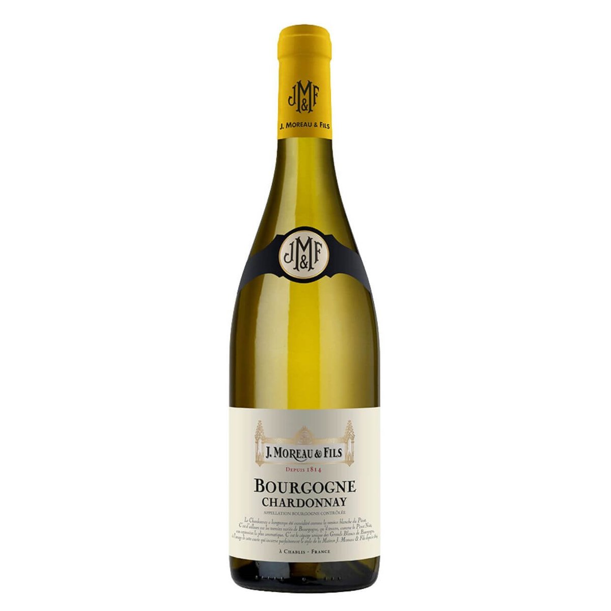 J. Moreau & Fils Bourgogne Chardonnay 2023 (12 Bottles) Chablis, France — wine from Australia
