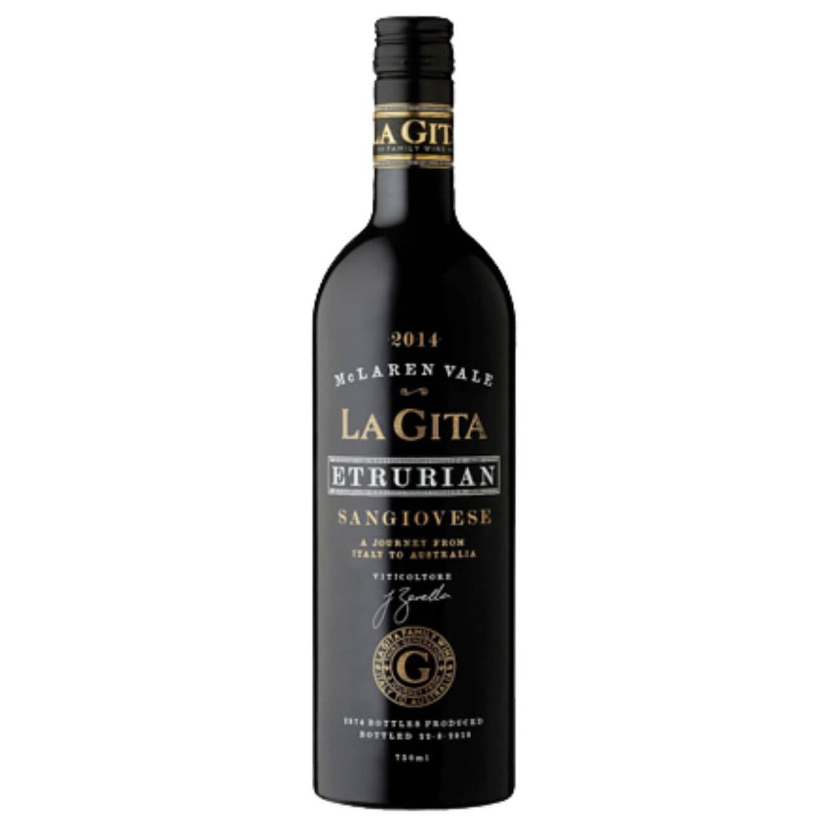 Zerella ‘La Gita Etrurian' Sangiovese 2016 (6 Bottles) McLaren Vale, SA — wine from Australia