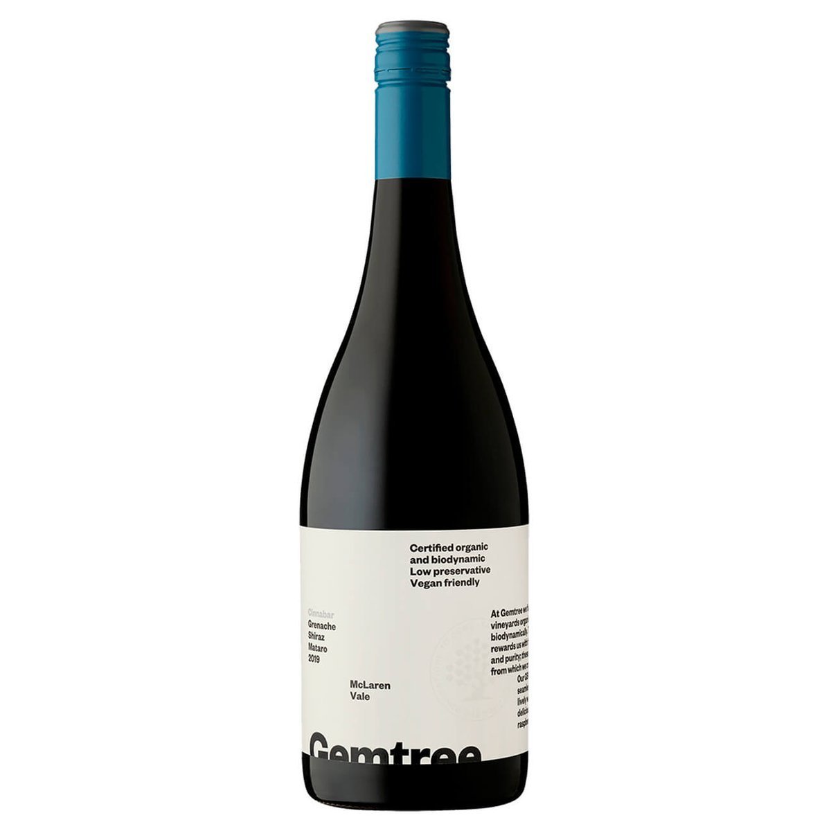 Gemtree Cinnabar Grenache Shiraz Mataro 2024 (6 Bottles) McLaren Vale, SA — Grenache Shiraz Mataro from McLaren Vale