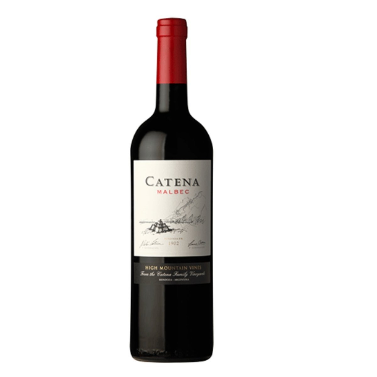 Bodega Catena Zapata High Mountain Vines Malbec 2023 (6 Bottles) Mendoza, Argentina — Malbec from Mendoza, Argentina