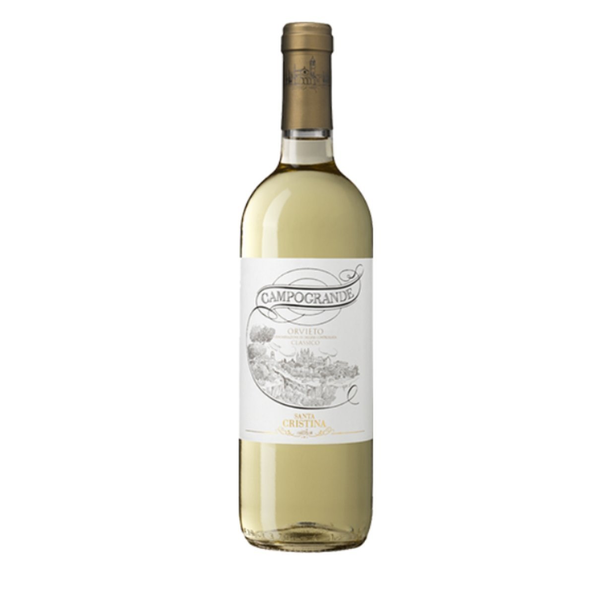 Antinori Santa Cristina Campogrande Orvieto Classico IGT 2023/2024 (6 Bottles) Tuscany, Italy — wine from /2024 (6 Bottles) Tuscany, Italy