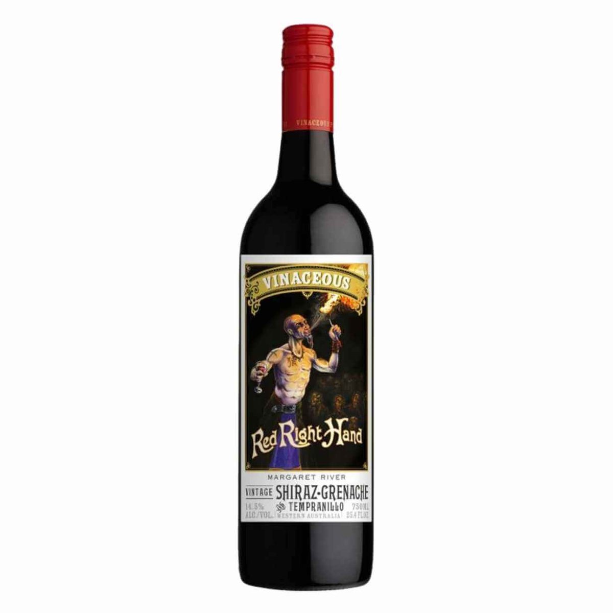Vinaceous Red Right Hand Shiraz Grenache Tempranillo 2022 (12 Bottles) Margaret River, WA — Grenache from Margaret River