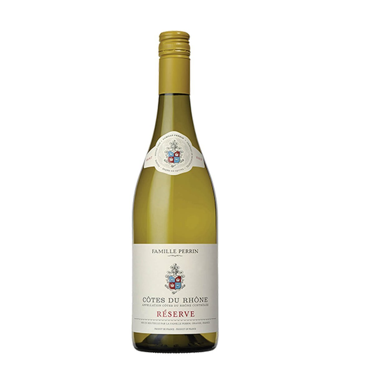 Famille Perrin Reserve Cotes du Rhone Blanc 2024 (12 Bottles) Rhone Valley, France — wine from Australia