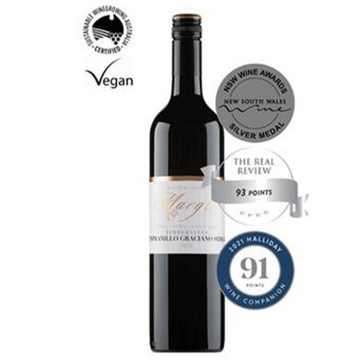 Margan Wines 2018 Timbervines Tempranillo Graciano Shiraz 2023 (6 Bottles) Hunter Valley — wine from Australia
