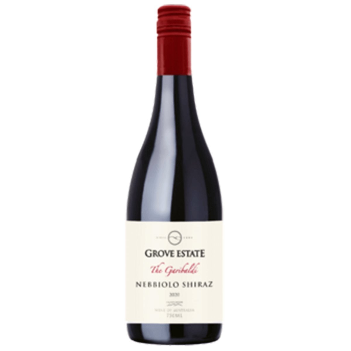 Grove Estate Wines The Garibaldi Nebbiolo Shiraz 2020 (12 Bottles) Hilltops, NSW — wine from Australia