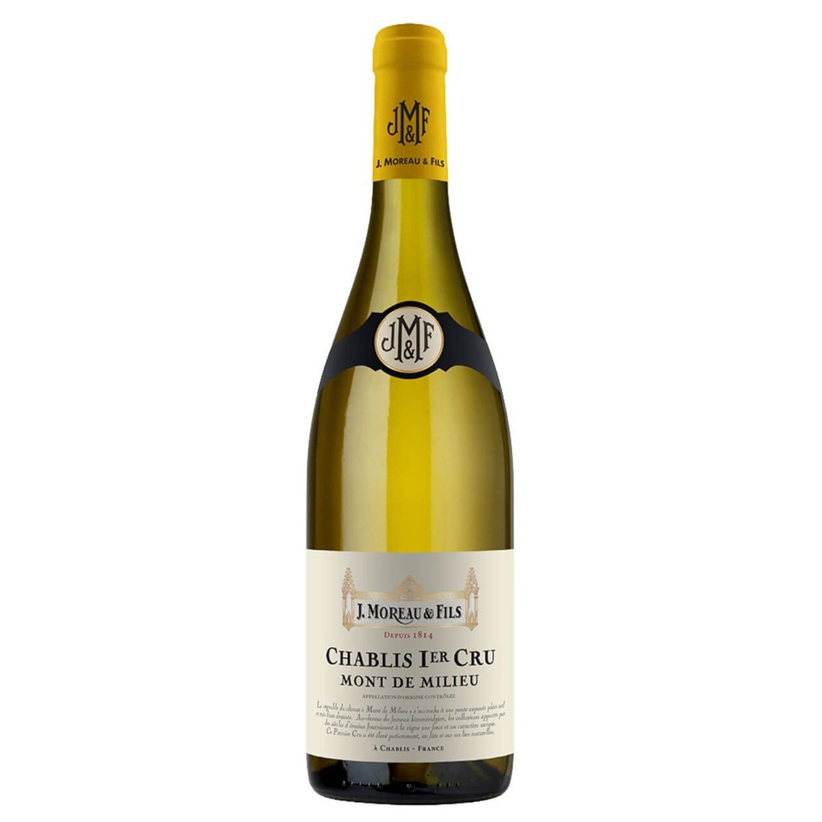 J. Moreau & Fils Chablis Mont De Milieu 1er Cru 2021 (12 Bottles) Chablis, France — wine from Australia