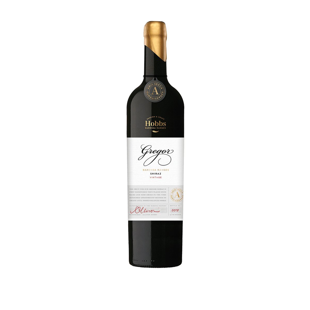 Hobbs Gregor Aria Secca Shiraz 2021 (3 Bottles), Barossa Valley, SA — wine from Australia
