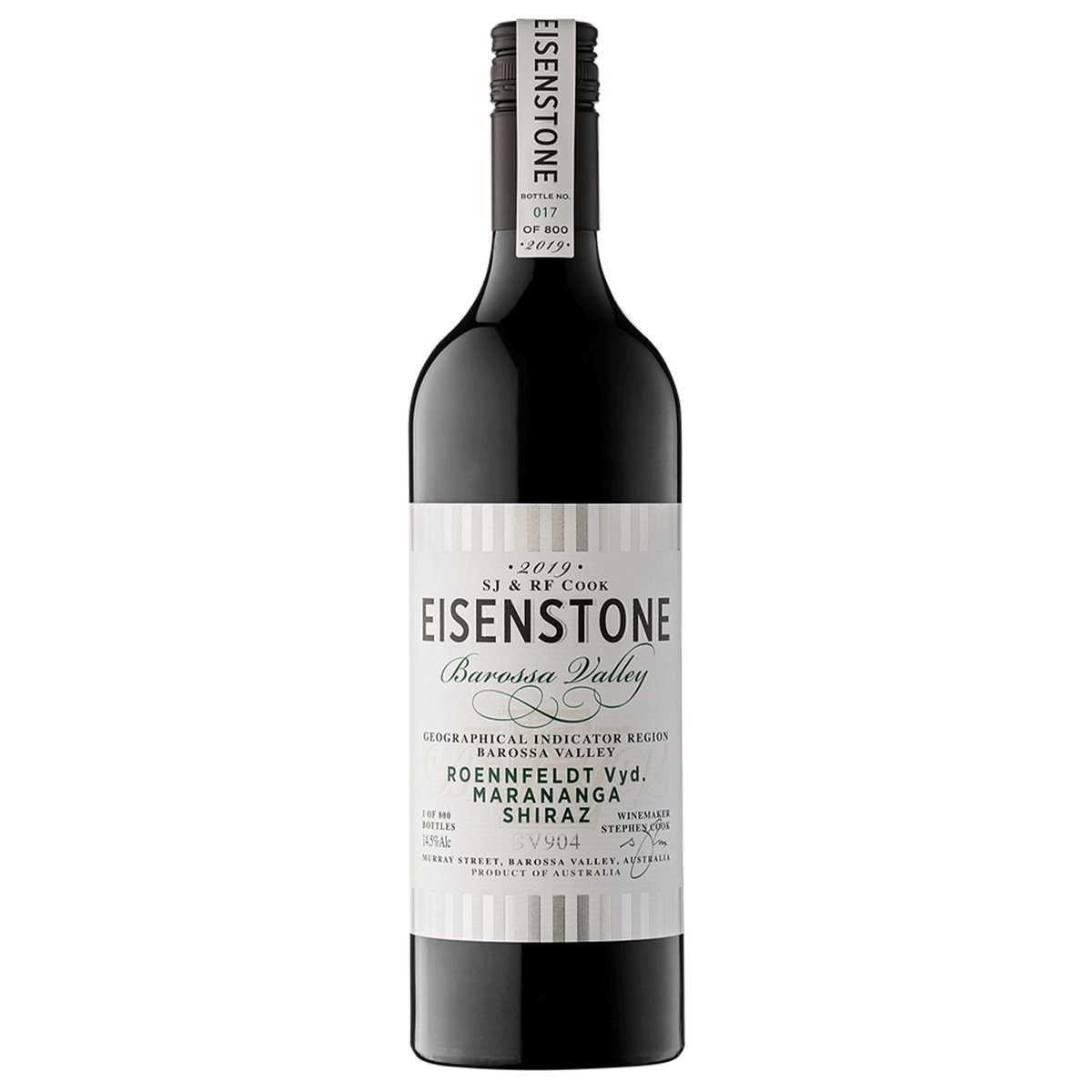 Eisenstone Wines Roennefldt Vyd. Marananga Shiraz SV904 2021 (6 Bottles) Barossa Valley — wine from Australia