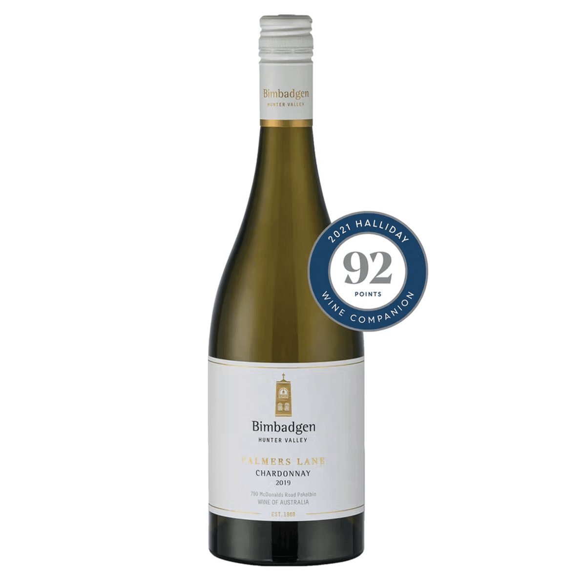 Bimbadgen Single Vineyard Palmers Lane Chardonnay 2023 (6 Bottles) Hunter Valley, NSW — wine from Australia