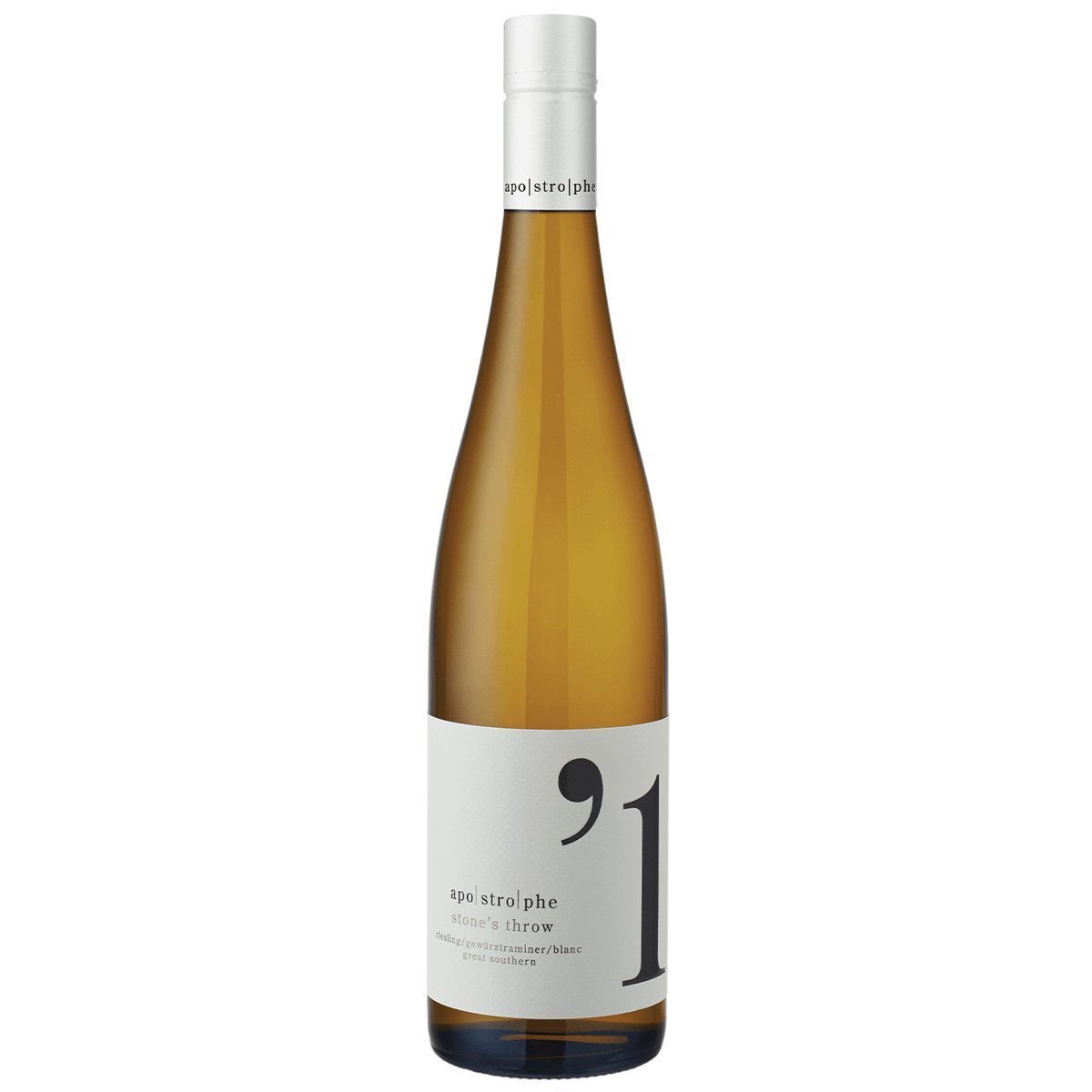 Apostrophe Stones Throw Riesling Gewürztraminer Blanc 2023 (6 Bottles) Great Southern, West Australia — wine from Australia