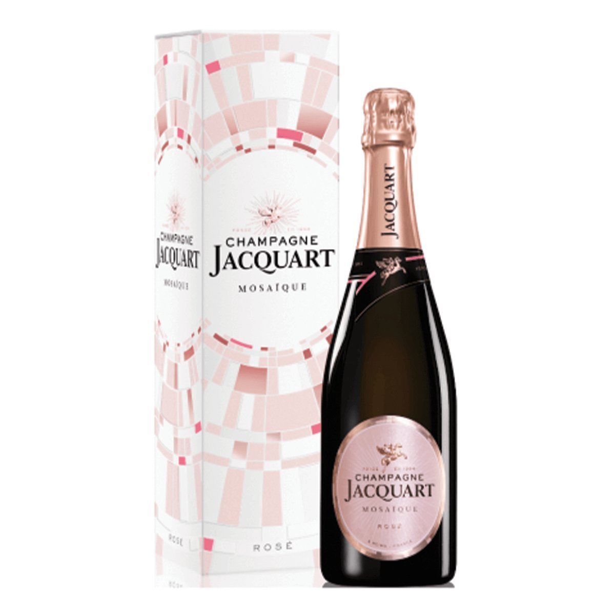 Champagne Jacquart Mosaique Rose (with gift box) (6 Bottles) Reims, France — wine from Australia