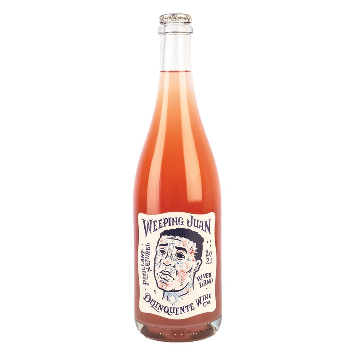 Delinquente Wine Co “Weeping Juan” Pink Pet Nat 2025 (6 Bottles) Riverland — wine from Australia